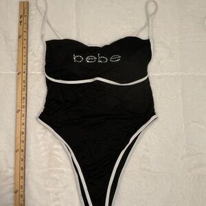Bebe Black One-Piece Swimsuit